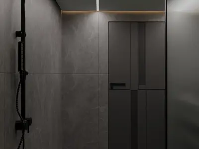 Bath room scena 02 3D model