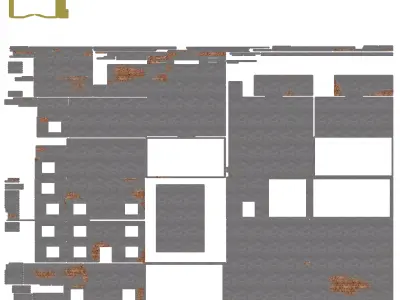 Apartment building Low-poly 3D model