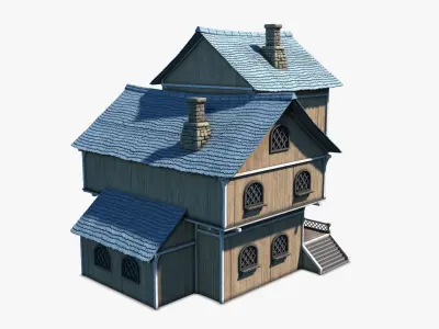 Cottage 05 Low-poly 3D model