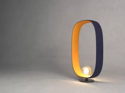 Modern Lamp Low-poly 3D model 5