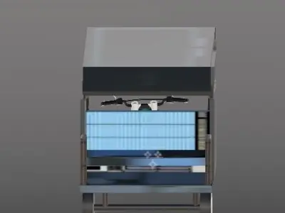 indian RICKSHA Low-poly 3D model