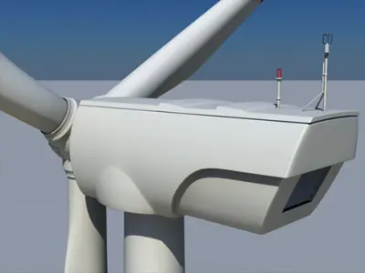 Wind Turbine Land 3D model