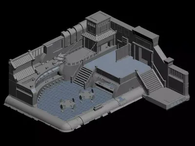 Bar - Indoor 02 3D model