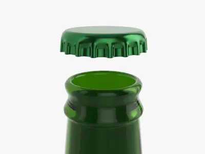 Beer bottle 06 3D model