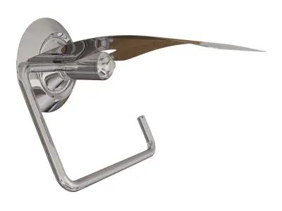 Bathroom Accessories Set with Six Pieces for Interiors 3D model