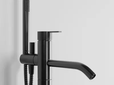 collection Inbani Bathroom faucet set 01 Low-poly 3D model