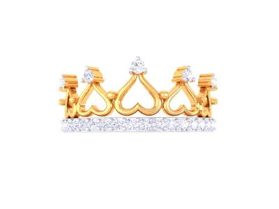  Women Crown Ring MTL 3dm STL OBJ FBX Details 3D print model purchase