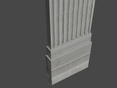 Neoclassic column Low-poly 3D model