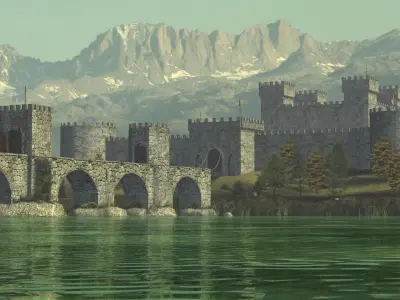 Medieval Castle 3D model