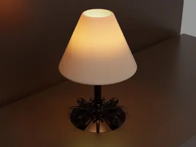 Furniture - Bed Lamp 3D model