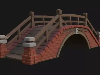 Realistic bridge 3d model 3D model