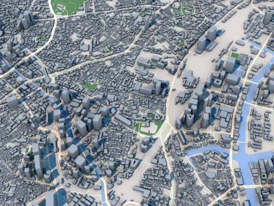 4 Tokyo City Japan  3D model