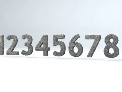 Sci Fi Shapes The Numbers 3D model