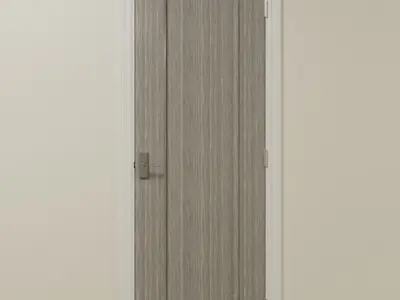 Shaker Interior Door  Set Low-poly 3D model