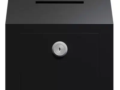 Suggestion Box Low-poly 3D model