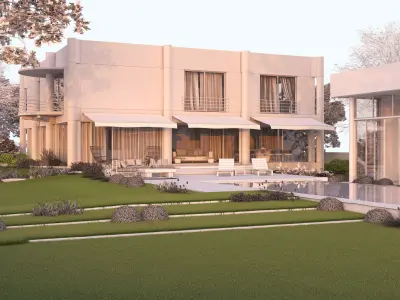 Modern Villa 3D  3D model