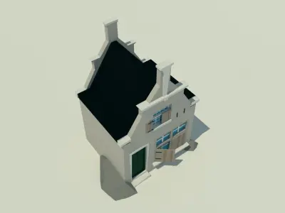 Low poly Kind of a shop Low-poly 3D model