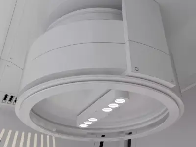 scifi corridor 3D model