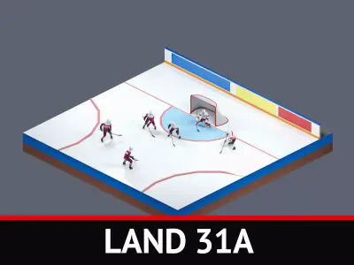 land 31A Low-poly 3D model