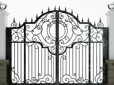 Iron gate 3d model 3D model