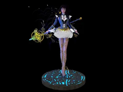 fantasy character 3D model