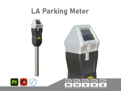 LA Parking Terminal Low-poly 3D model