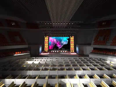 Coliseum adaptation for concert 3D model