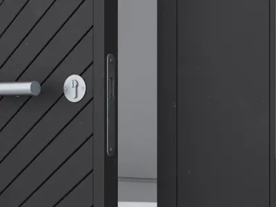 Aluminium door 259 3D model