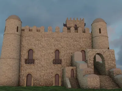 Gonder Fasiledes Fortress 3D model