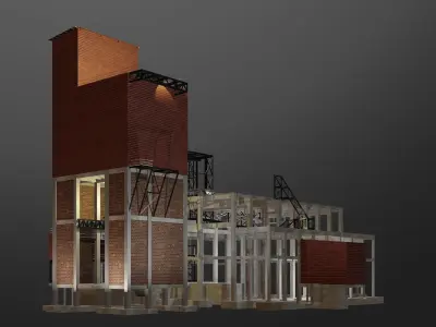 Industrial building 003 3D model