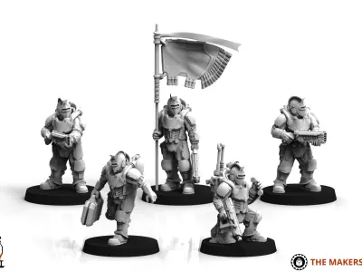 Jade Coalition - Command squad 3D print model