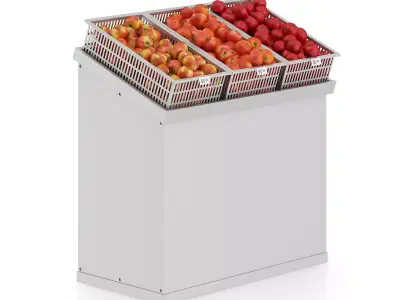 Market Shelf - Apples 3D model