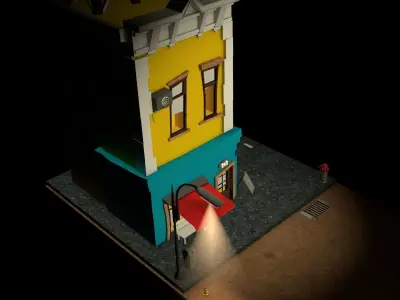 House simpsons Free 3D model
