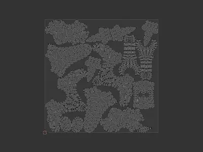 Magic space staff weapon Low-poly 3D model