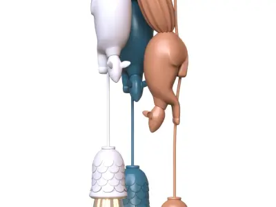 Squirrel Lamp 3D model