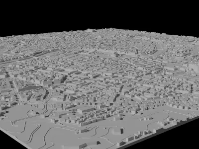 Rome 3D Printing stl file 3D Model of Rome 3D print model