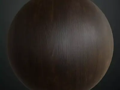 Dark Mahogany Wood Plank PBR Seamless Texture