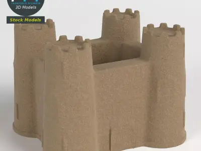 Sand castle 3D model