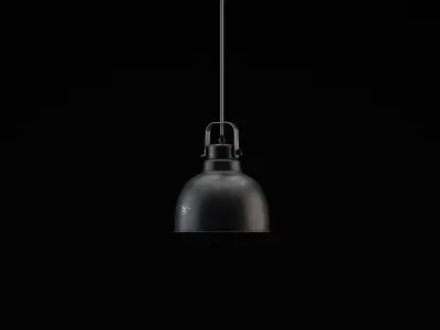 Ceiling Lamp Metallic  Low-poly 3D model
