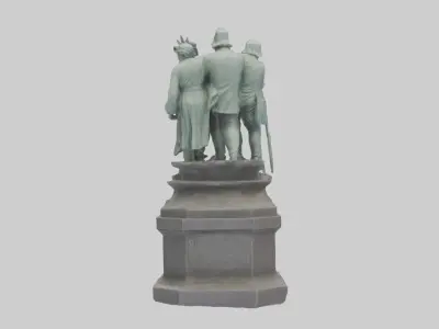 The Defenders of Liberty statue model 3D model