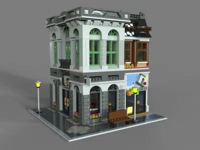 Lego bank 3D model