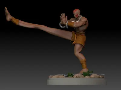 Dhalsim from Street Fighter 3D print model