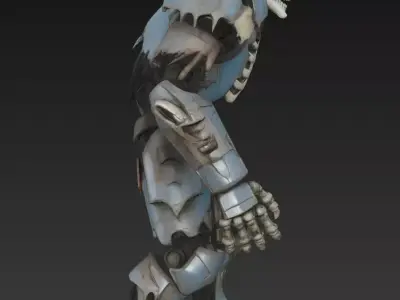 Undead Cyber Warrior 3D model