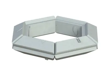Sci Fi Object No 3917 Low Poly Low-poly 3D model