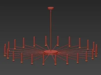 Oty Light POP P40 Chandelier round 3D model