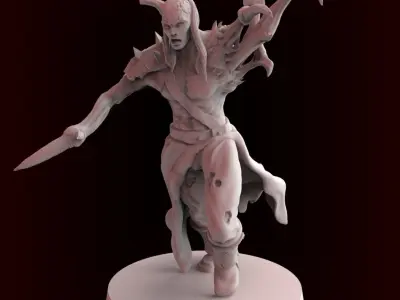 Accursed Mutant Of Space pack x2 miniatures 3D print model p2 3D print model