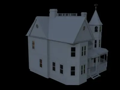 Ghost busters Afterlife Egon Spenglers Farmhouse Exterior 3D model