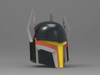 Gar Saxon Clone Wars helmet STL file for 3d print 3D model