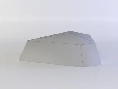 Stepping stone  Low-poly 3D model
