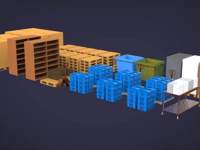 Warehouse equipment 3D model